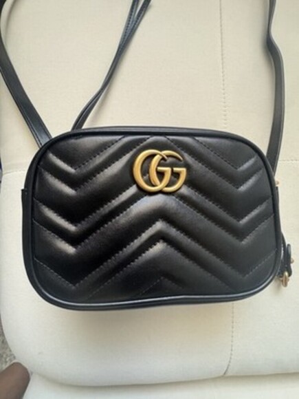 Gucci GG Marmot Shoulder Bag Matelasse Leather Size Small. - Picture 1 of 13